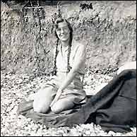 Mary at Bracklesham Bay 1938