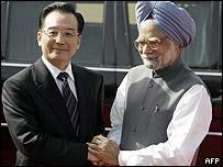 Wen Jiabao e Manmohan Singh