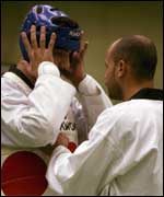 Preparing for Tae Kwon Do SOURCE: GETTY
