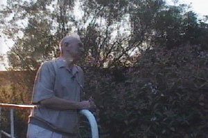 Len admires the sunset