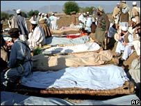 Vítimas do ataque à escola religiosa paquistanesa em outubro