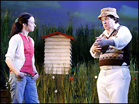 Rosie & Felix in Humble Boy. Photo: Donald Cooper