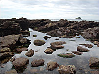 The rocks at Wembury Beach
