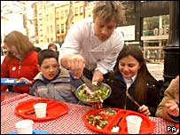 英国名厨提供学生健康饮食
