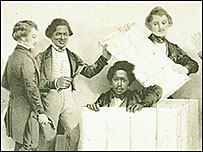 Illustration of Henry 'Box' Brown