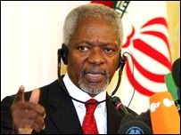 کوفی عنان در تهران