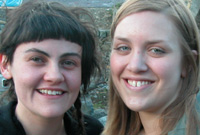 Catrin Jones a'i chyfaill Lucy