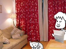 Tim reading a letter