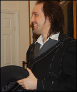 Ben Poole at the tailors