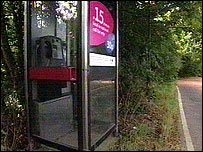 Telefonní budka v Británii
