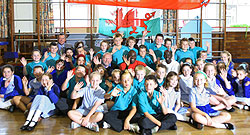 Pierre yn Ysgol Gymraeg Caerffili