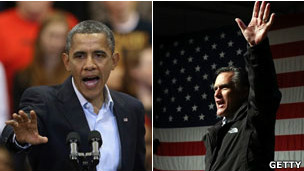 أوباما ورومني 