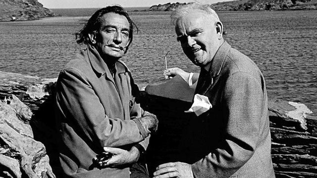 Salvador Dali and Tom Honeyman at Port Lligat