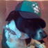 Dillinja the dog with the baseball cap