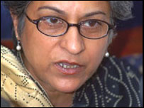 انسانی حقوق کمیشن پاکستان کی چیئرپرسن عاصمہ جہانگیر