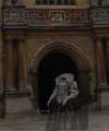 A headless ghost outside The Bodliean Library