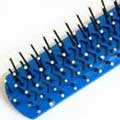 Blue hair brush