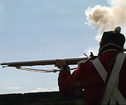 A re-enactment of fighting that occurred at Berwick-upon-Tweed
