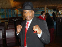 Winston in boxing stance