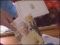 Kenneth's card from The Queen