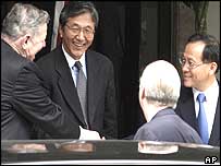 Os principais participantes do encontro