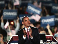 Barack Obama na convenção do partido, no fim de agosto