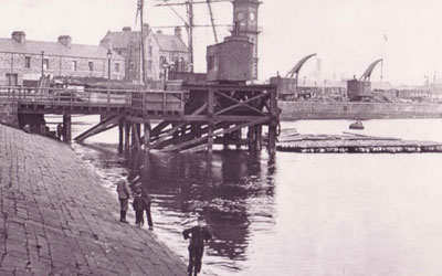 Middlesbrough Dock and Clock Tower in 1900