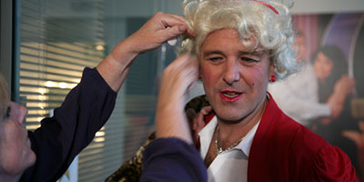 Tuffers gets made up for the show