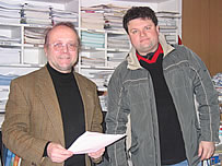 Patronul austriac cu angajatul său ceh