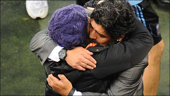 Diego Maradona and daughter Dalma