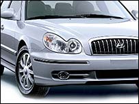 Hyundai'nin ürettiği bir otomobil