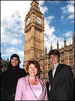 Sophia, Louise Ellman and Simon