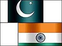پاکستان اور ہندوستان کے جھنڈے