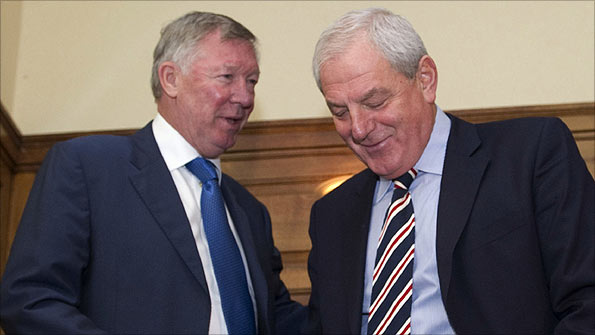 Sir Alex Ferguson and Walter Smith