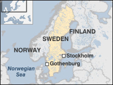 sweden map
