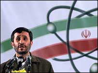 O presidente iraniano, Mahmoud Ahmadinejad