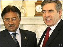 مشرف و براون 