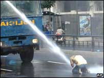 Manifestante em Caracas