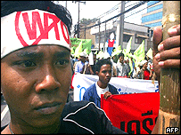Protesto contra reunião da OMC no México