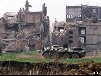 Çeçenistan'da Rus askerleri