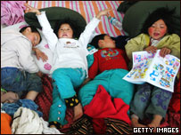 在四川地震中被毁房屋