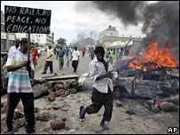 Protestos em Kisumu, no Quênia
