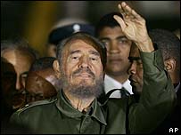 Fidel Castro chega a Córdoba