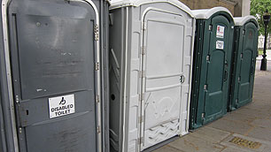Disabled portable toilets