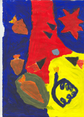 Interactive timeline abstract painting