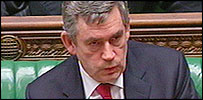 Gordon Brown in the Commons