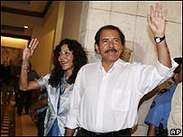 Daniel Ortega e a mulher, Rosario Murillo