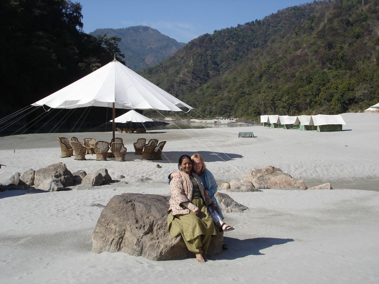 me and Ma near Rishikesh