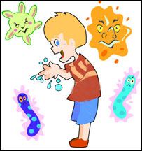 شستن دستها خيلی ضروريست.