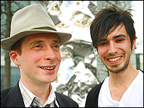 Sound artist Matthias and BBC presenter Finn. Photo: Giulietta Verdon-Roe
